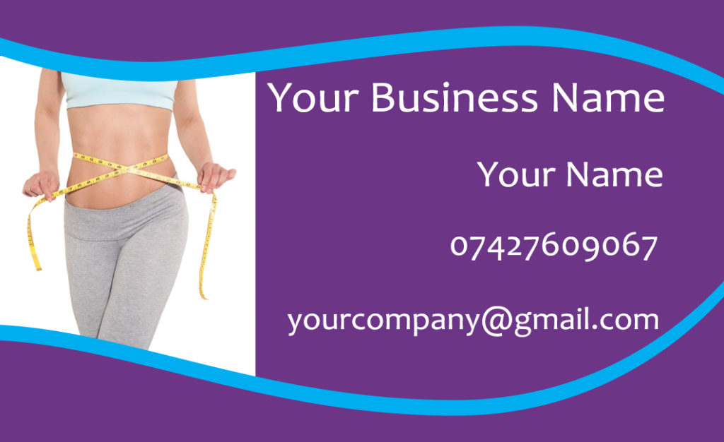 Business Cards Weight Loss Invitebay Invitations Business Loyalty